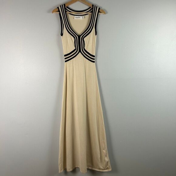 Sovere - Swell Knit Dress in Ecru/Black Small - Picture 7 of 11